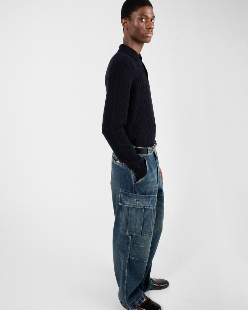 Denim cargo jeans 3