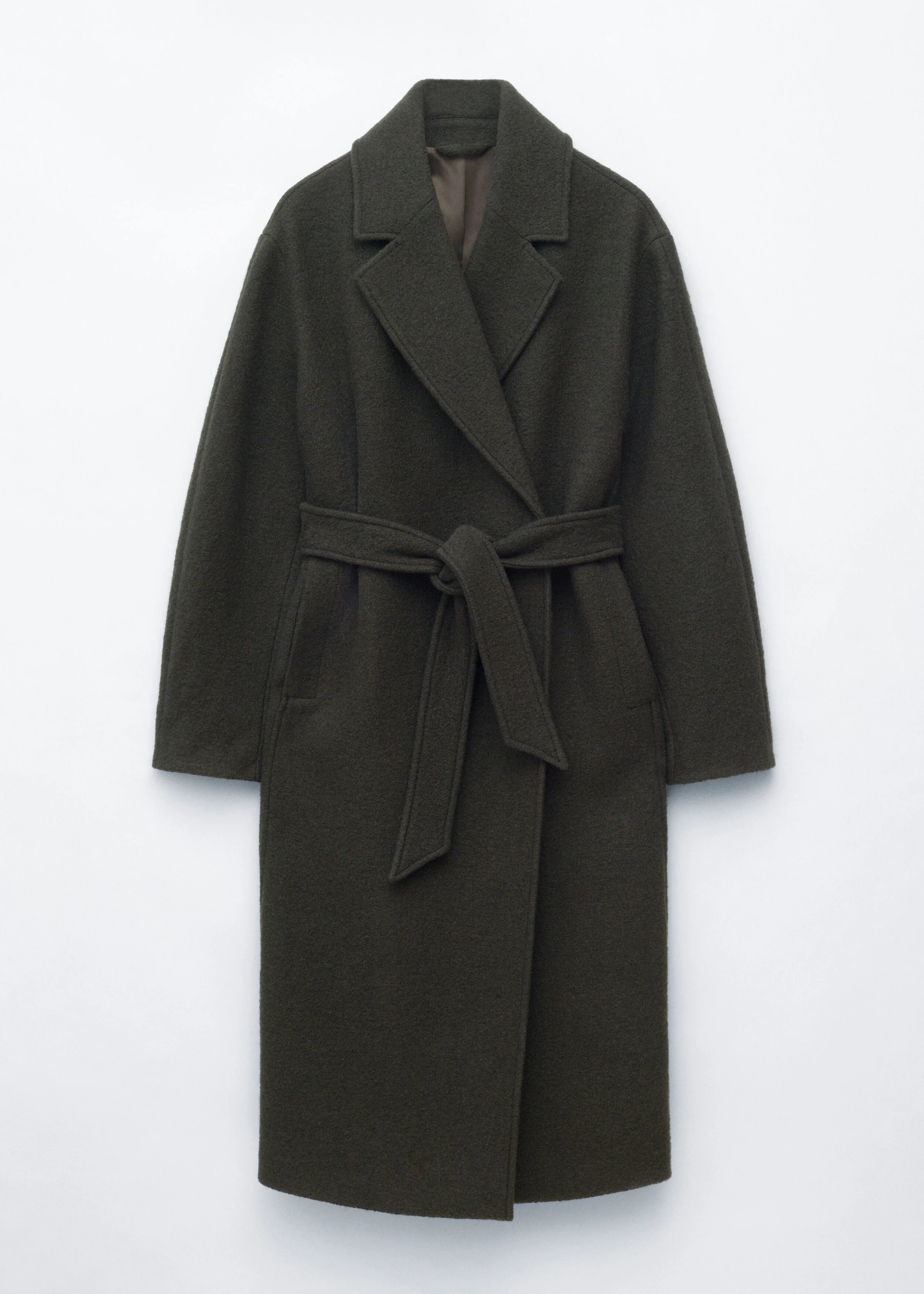 Voluminous Belted Wool Coat - 1