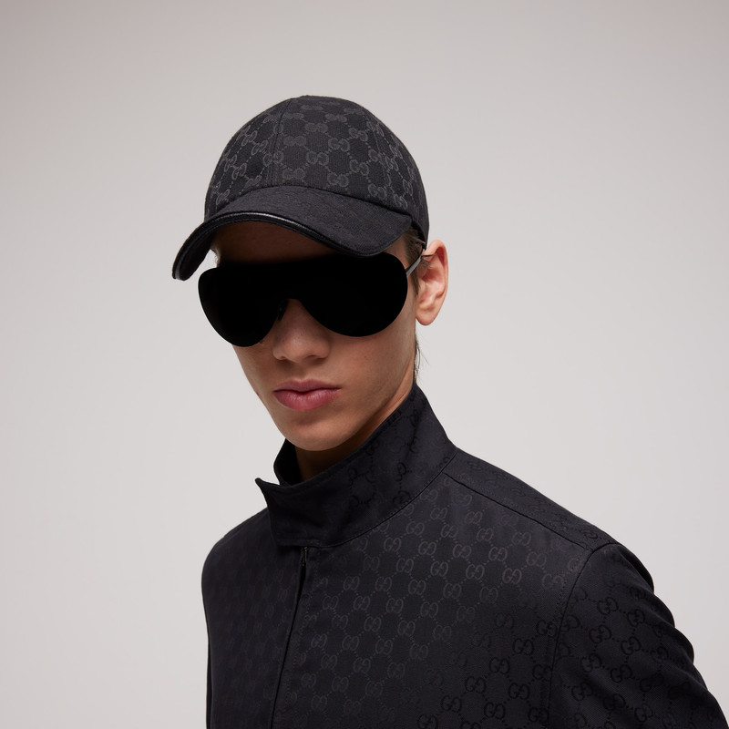 GUCCI GG cotton canvas baseball hat outlook