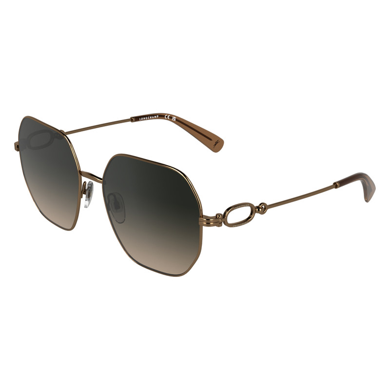 Longchamp Sunglasses Amber Gold/Brown - OTHER outlook