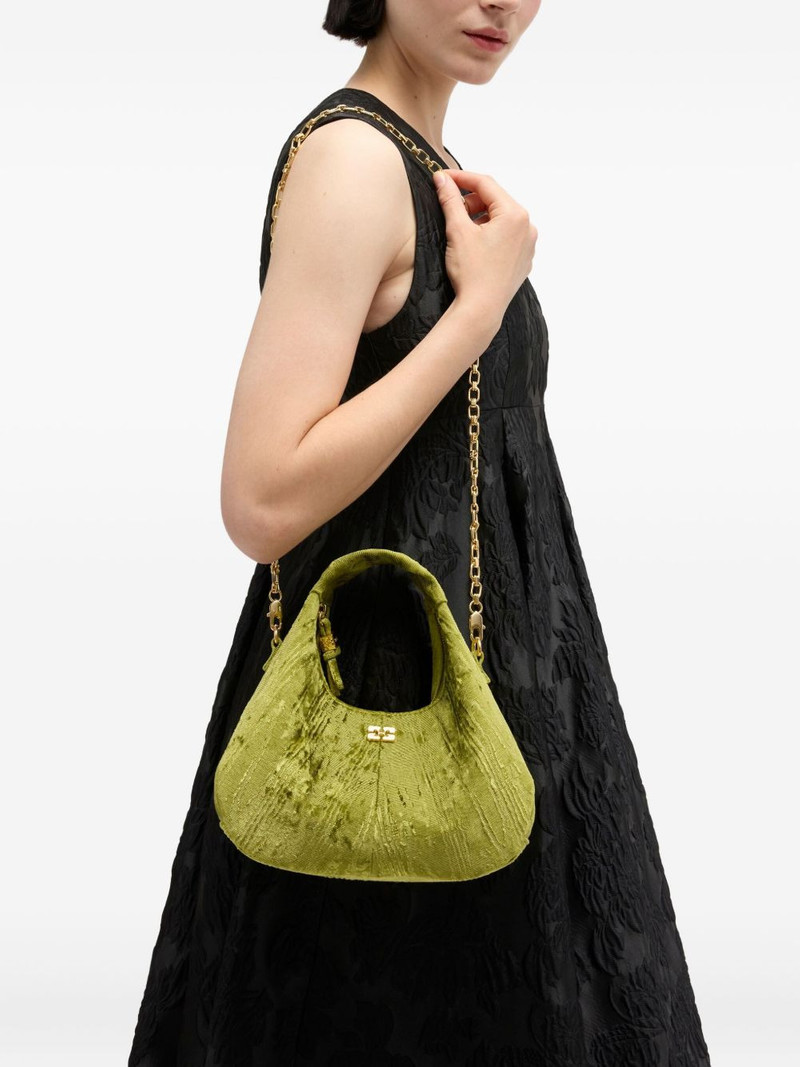 GANNI logo-plaque shoulder bag outlook