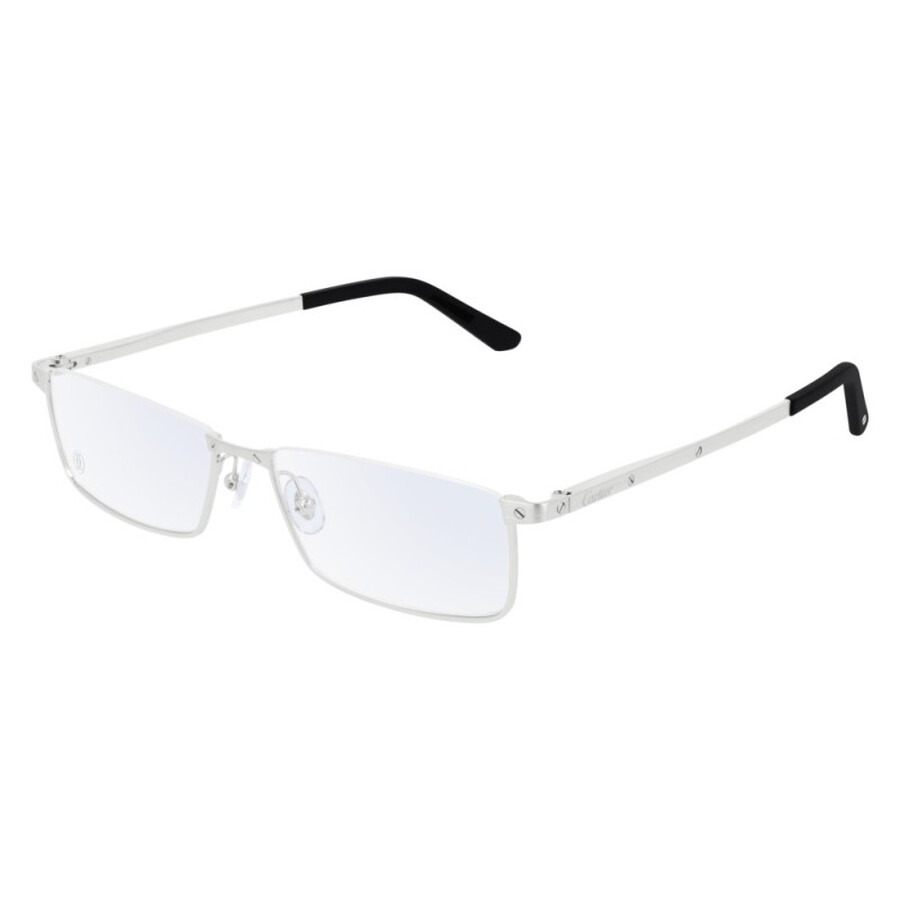 Cartier Santos de Cartier Demo Rectangular Men's Eyeglasses CT0169O 002 54 - 1