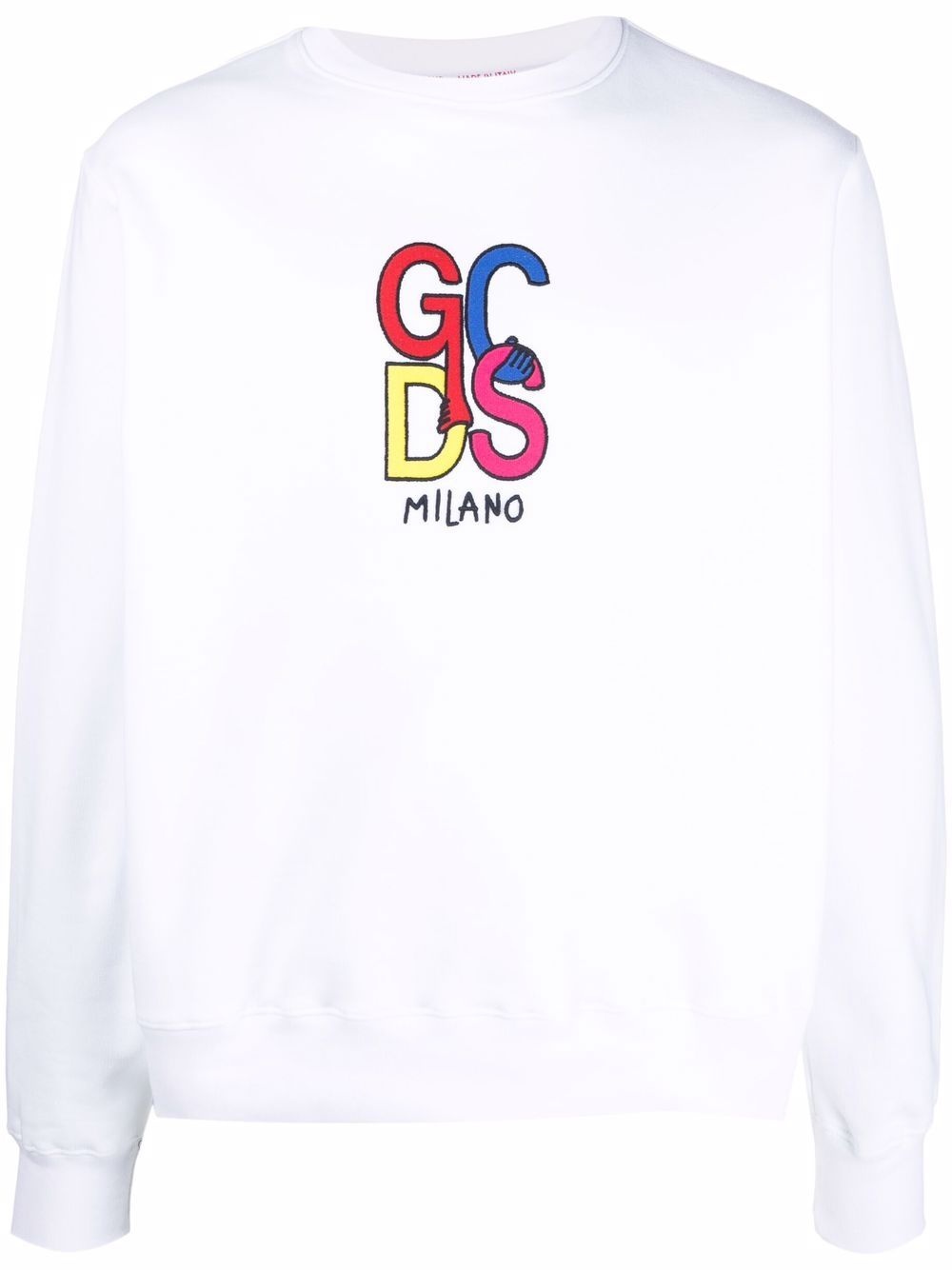 logo crew-neck sweatshirt - 1