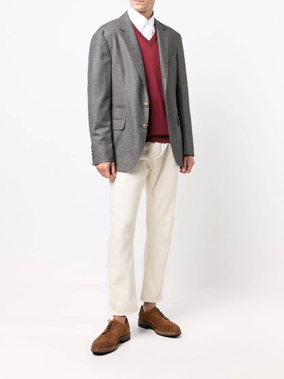 Brunello Cucinelli V-neck wool-cashmere jumper outlook