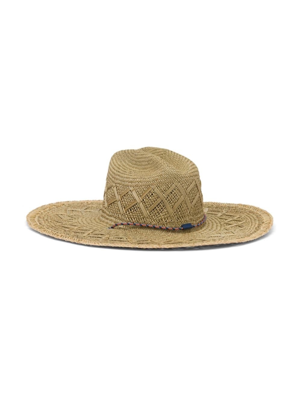 triangle-logo woven-straw hat - 3