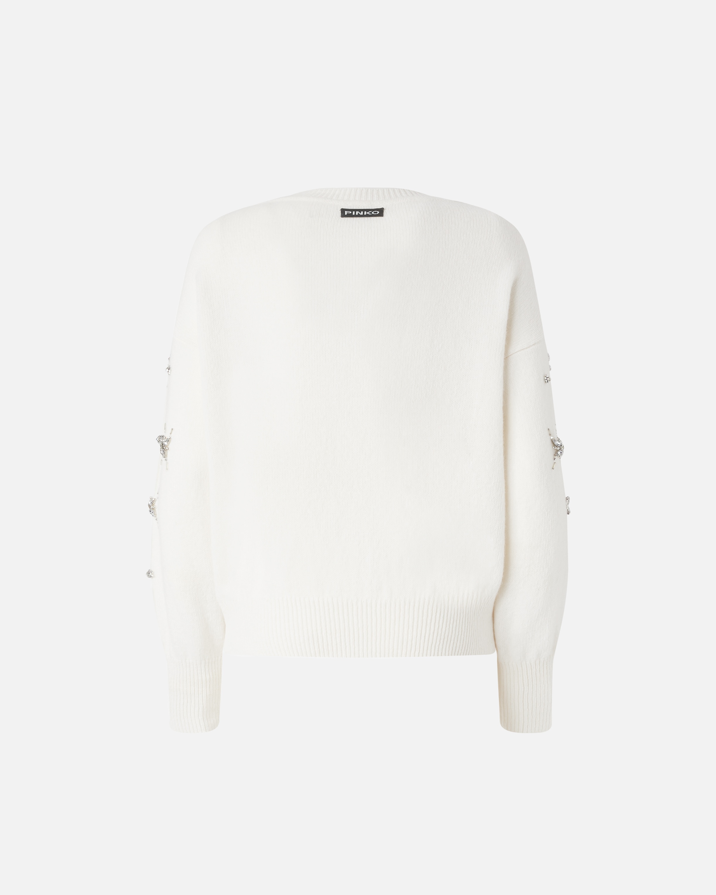 ELEGANT SWEATER WITH RHINESTONE JEWEL EMBROIDERY - 6