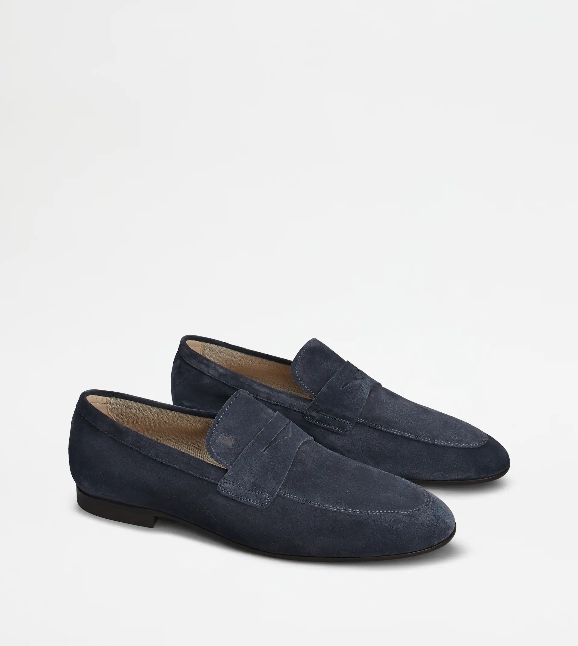 TOD'S LOAFERS IN SUEDE - BLUE - 2