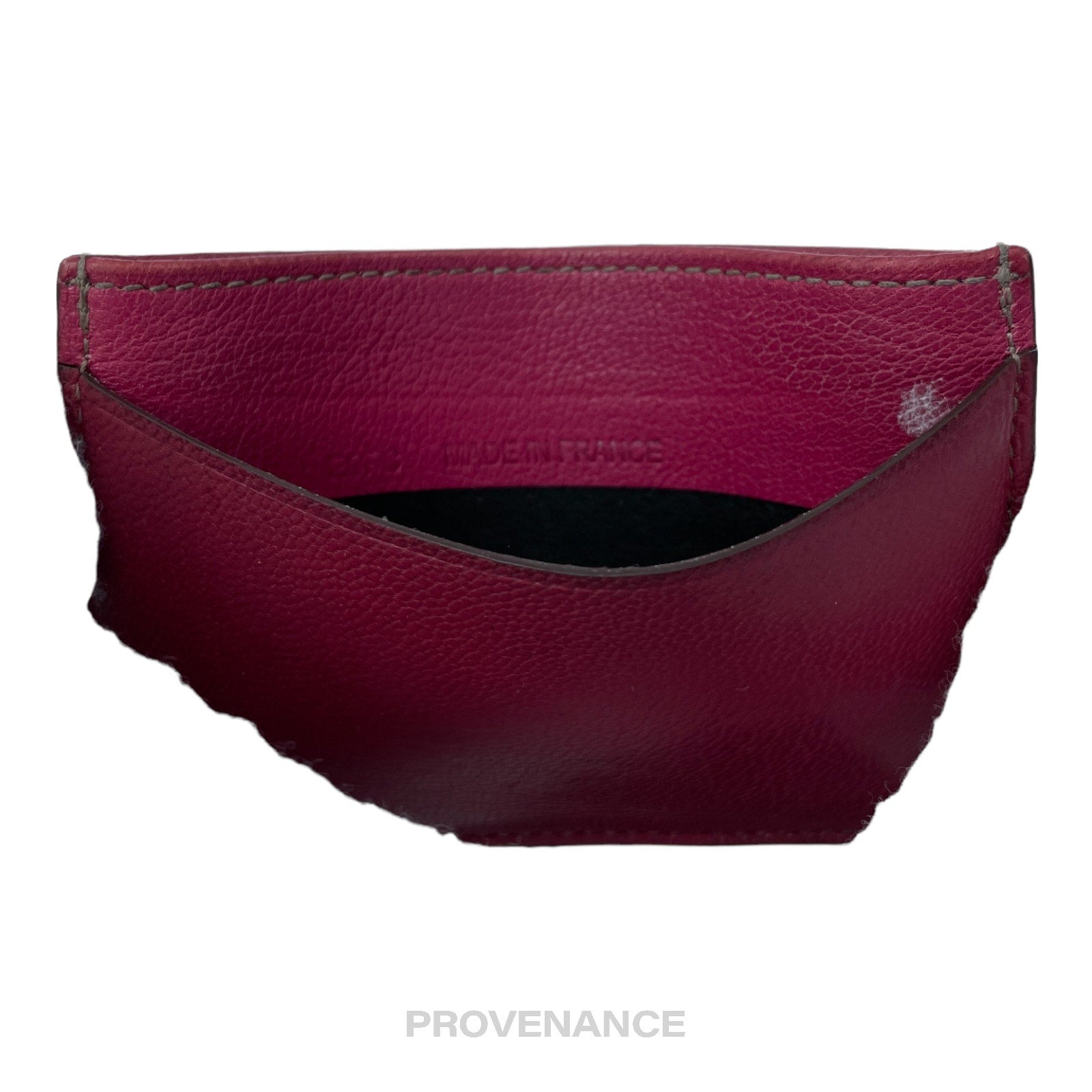 Cartier Card Holder Wallet - Raspberry Chevre Leather - 3