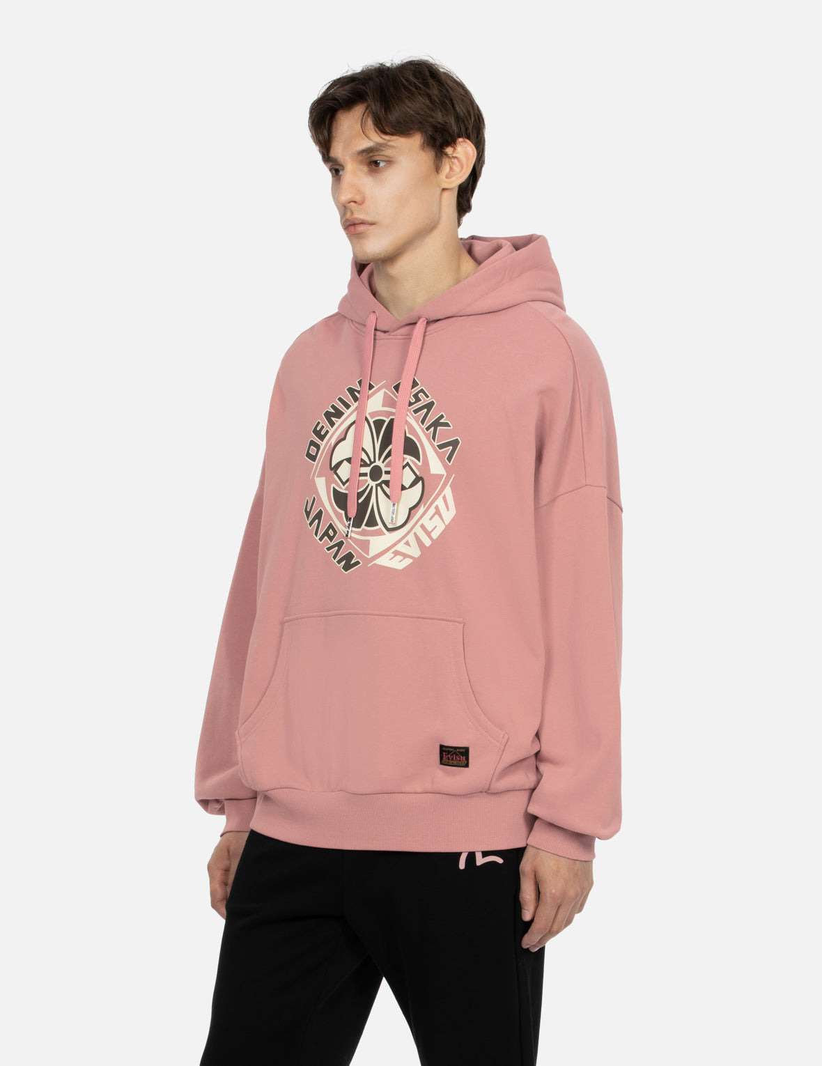 KAMON PRINT LOOSE FIT HOODIE - 7