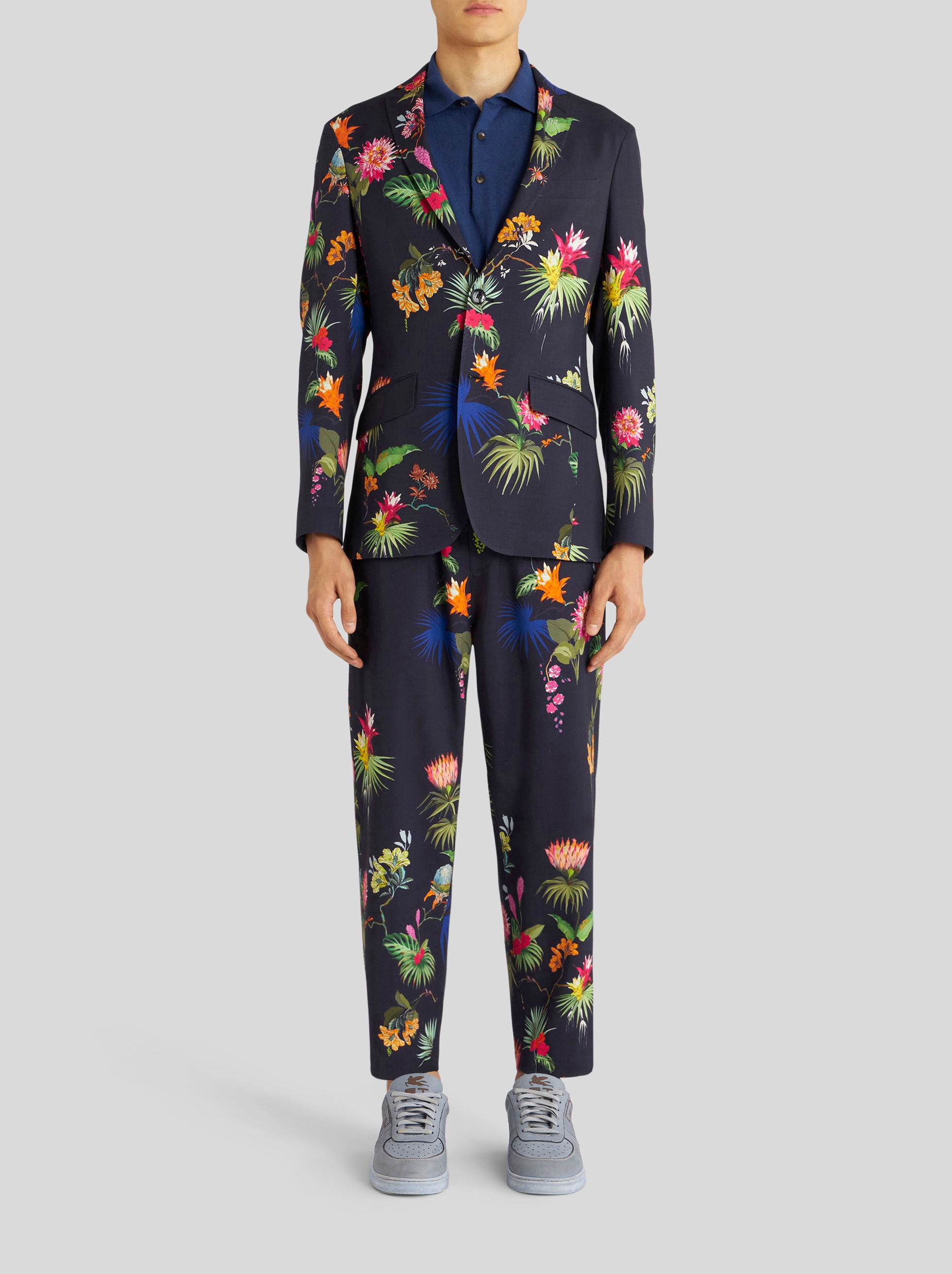 FLORAL AND LEAFY PRINT JACKET - 3