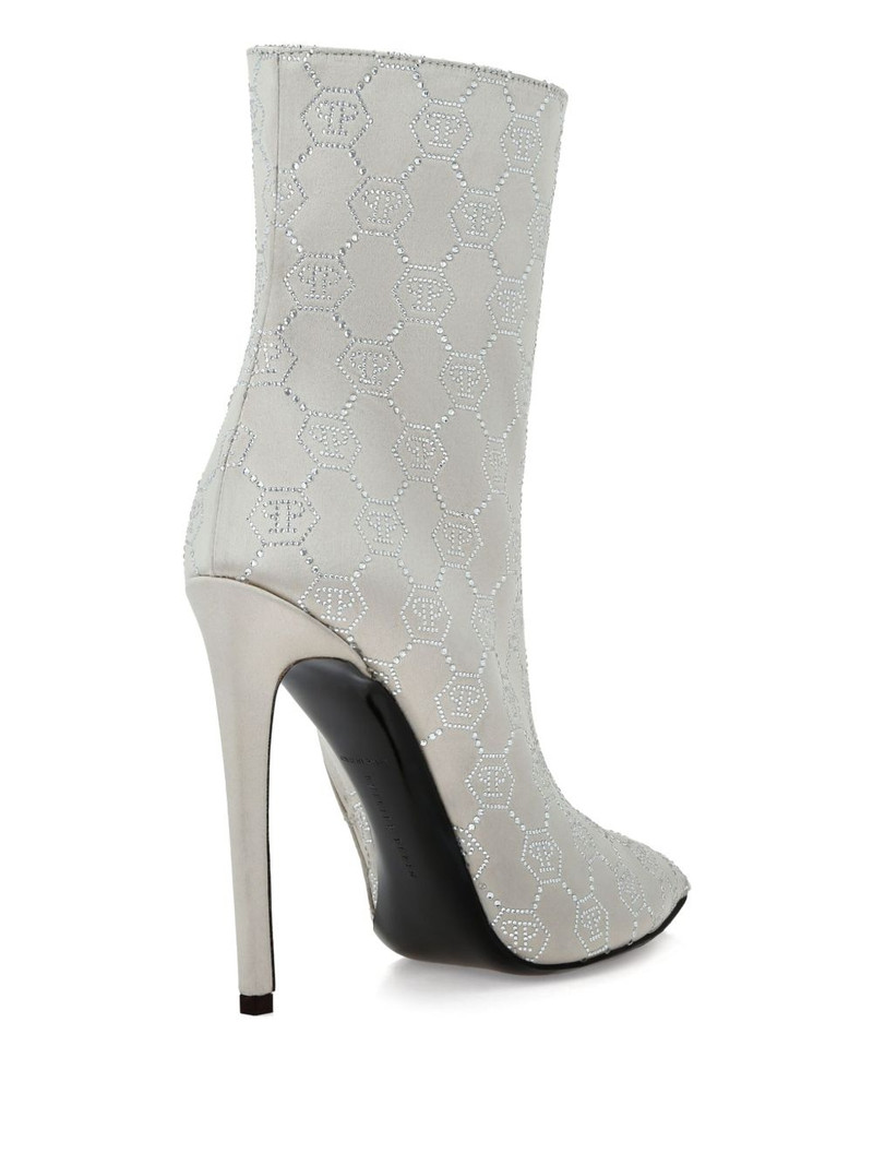 120mm Monogram Satin boots 3