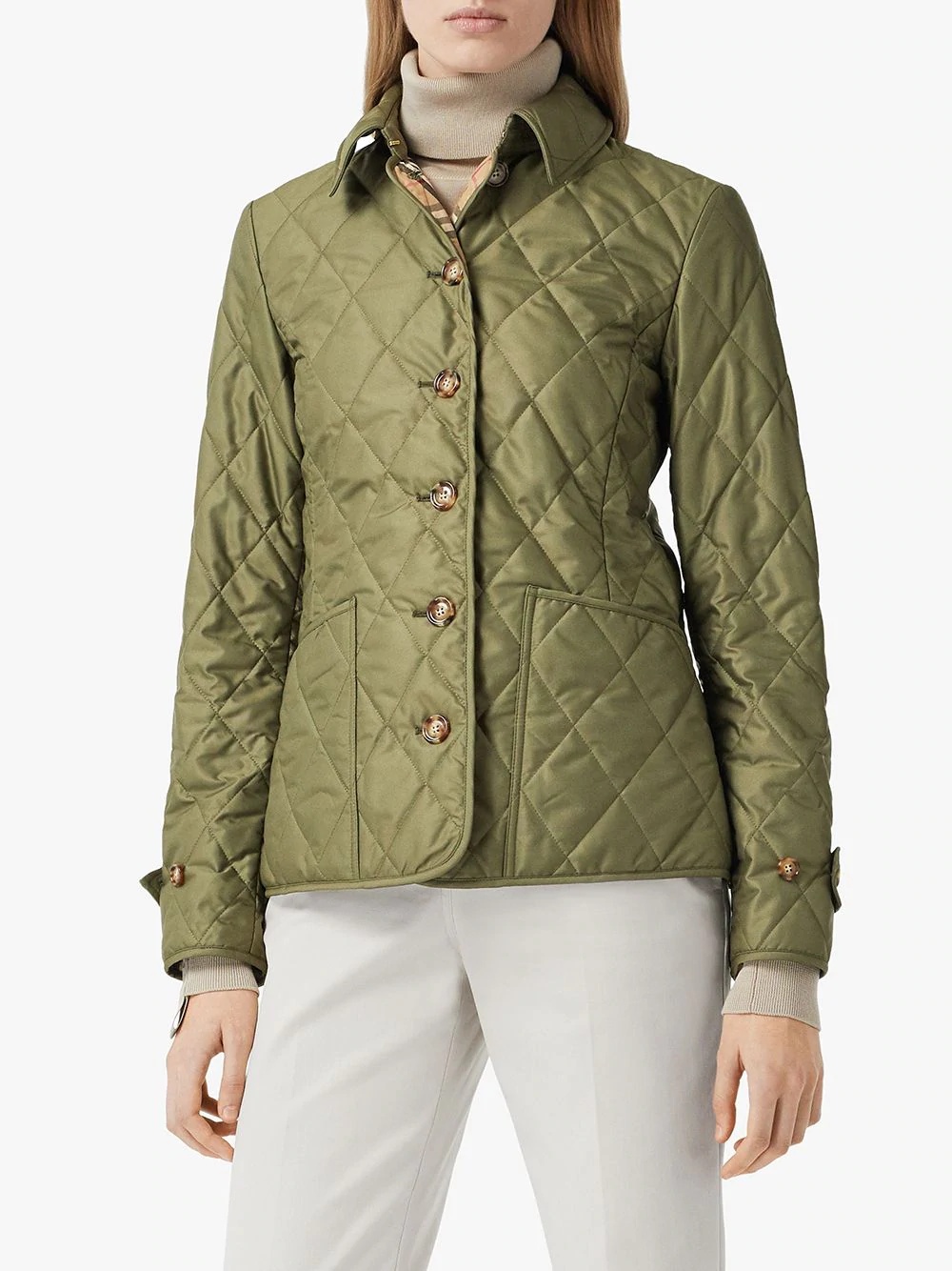 diamond quilted thermoregulated jacket - 3