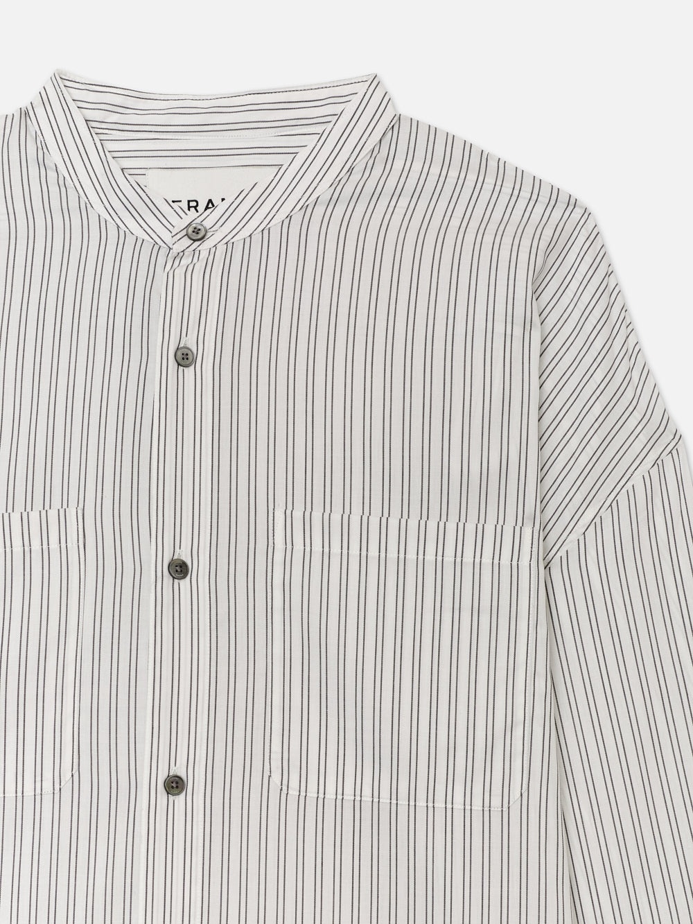 Relaxed Striped Shirt in Black White Stripe - 2
