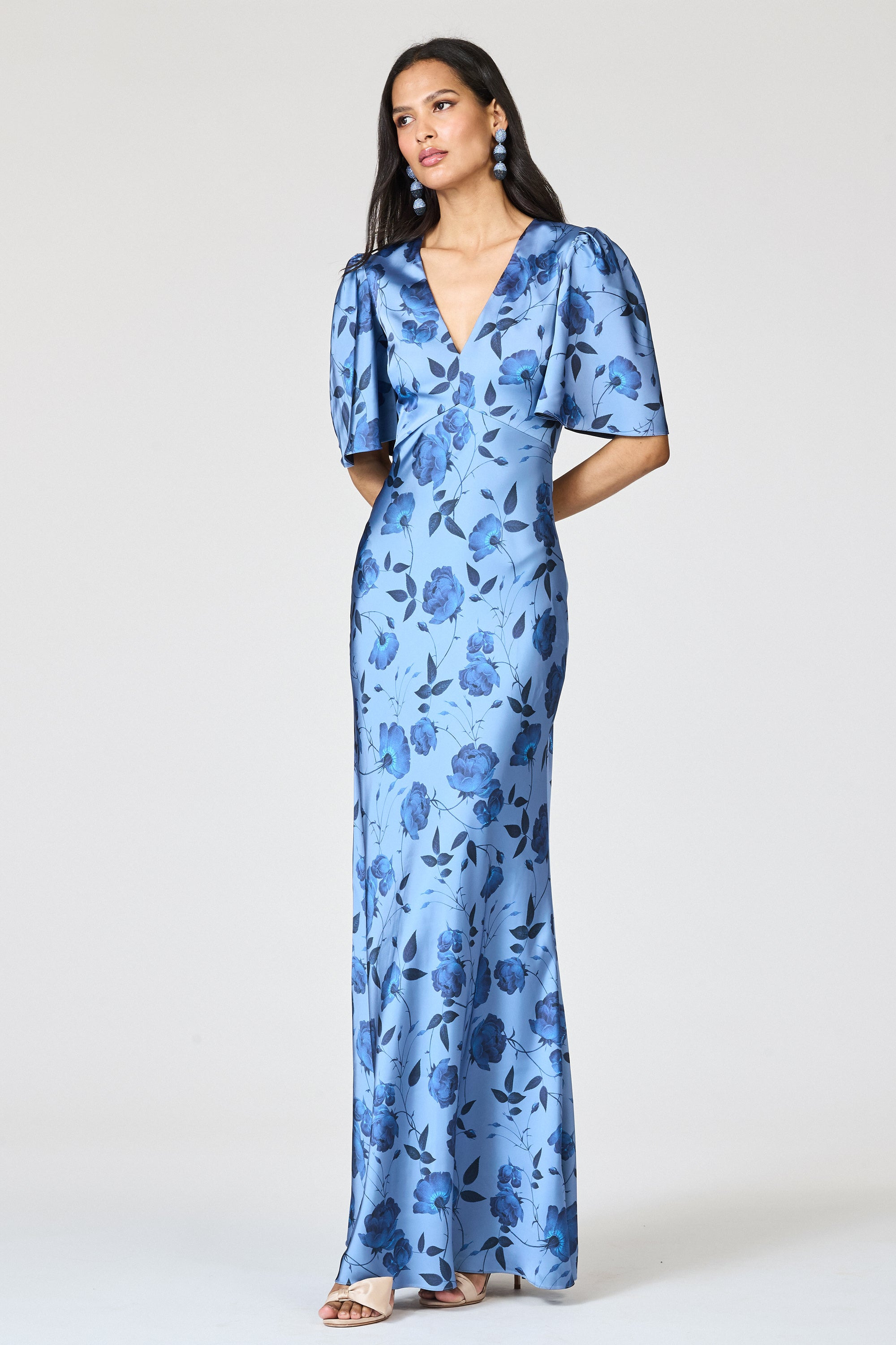 MAE GOWN - WILD STEEL ROSES - 3