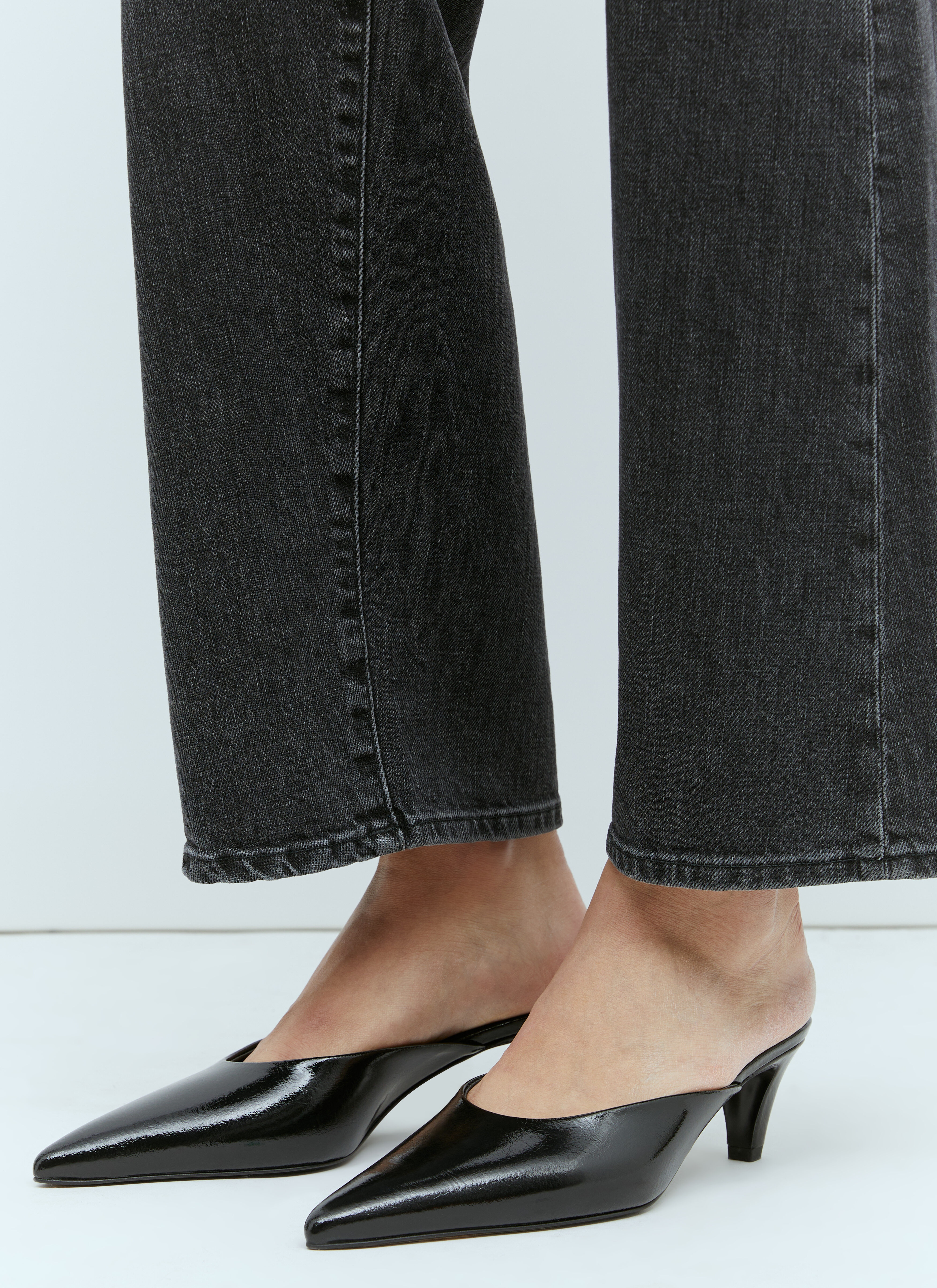 The Patent Leather Mules - 5