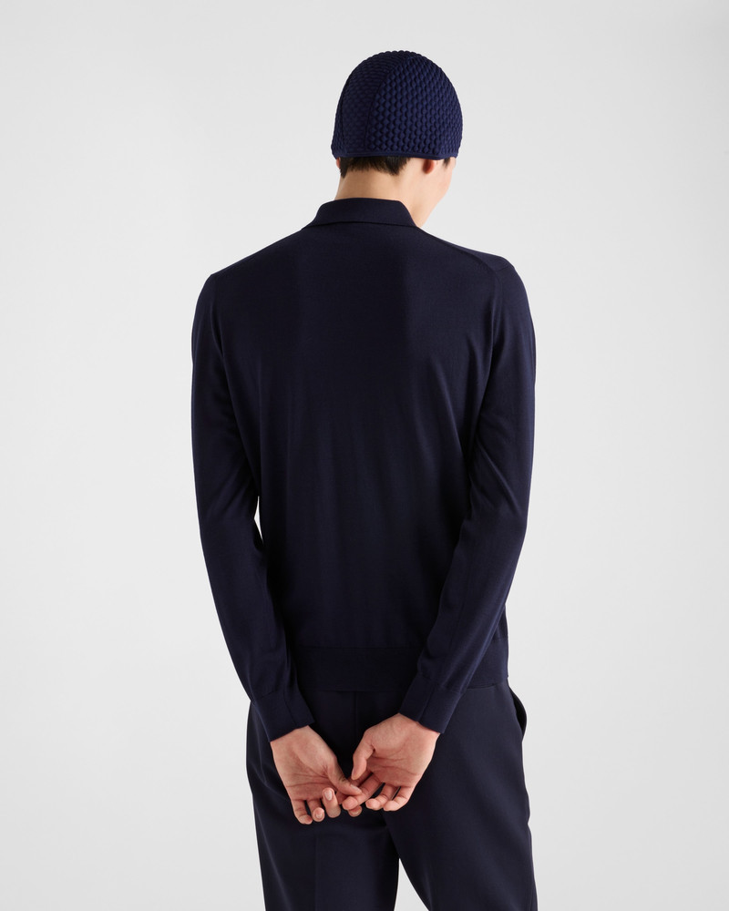 Superfine wool polo shirt 5