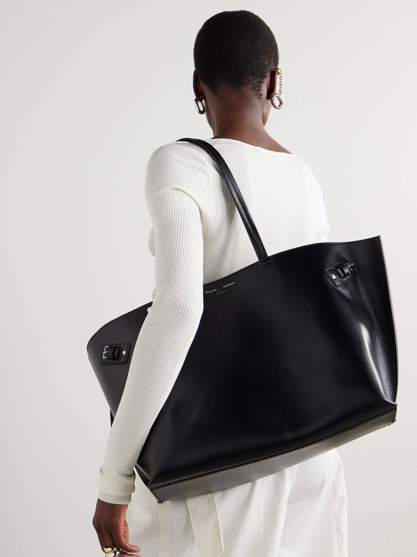 Days leather tote Black - 2