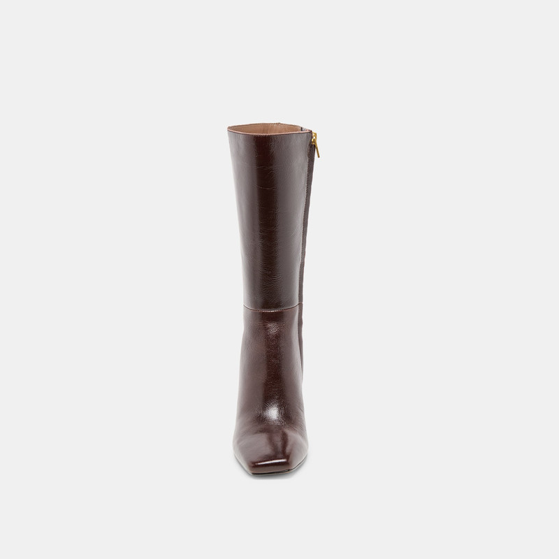 RIGGS WIDE CALF BOOTS CHOCOLATE LEATHER 8