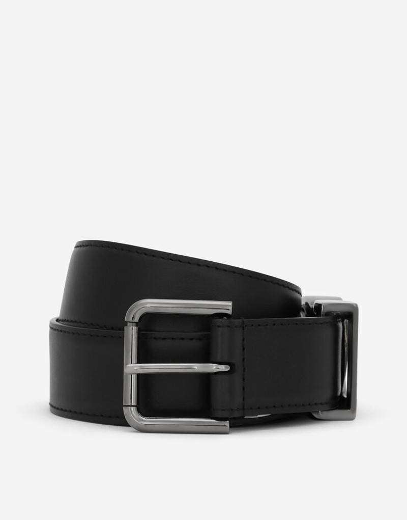 Calfskin belt with DG logo 1