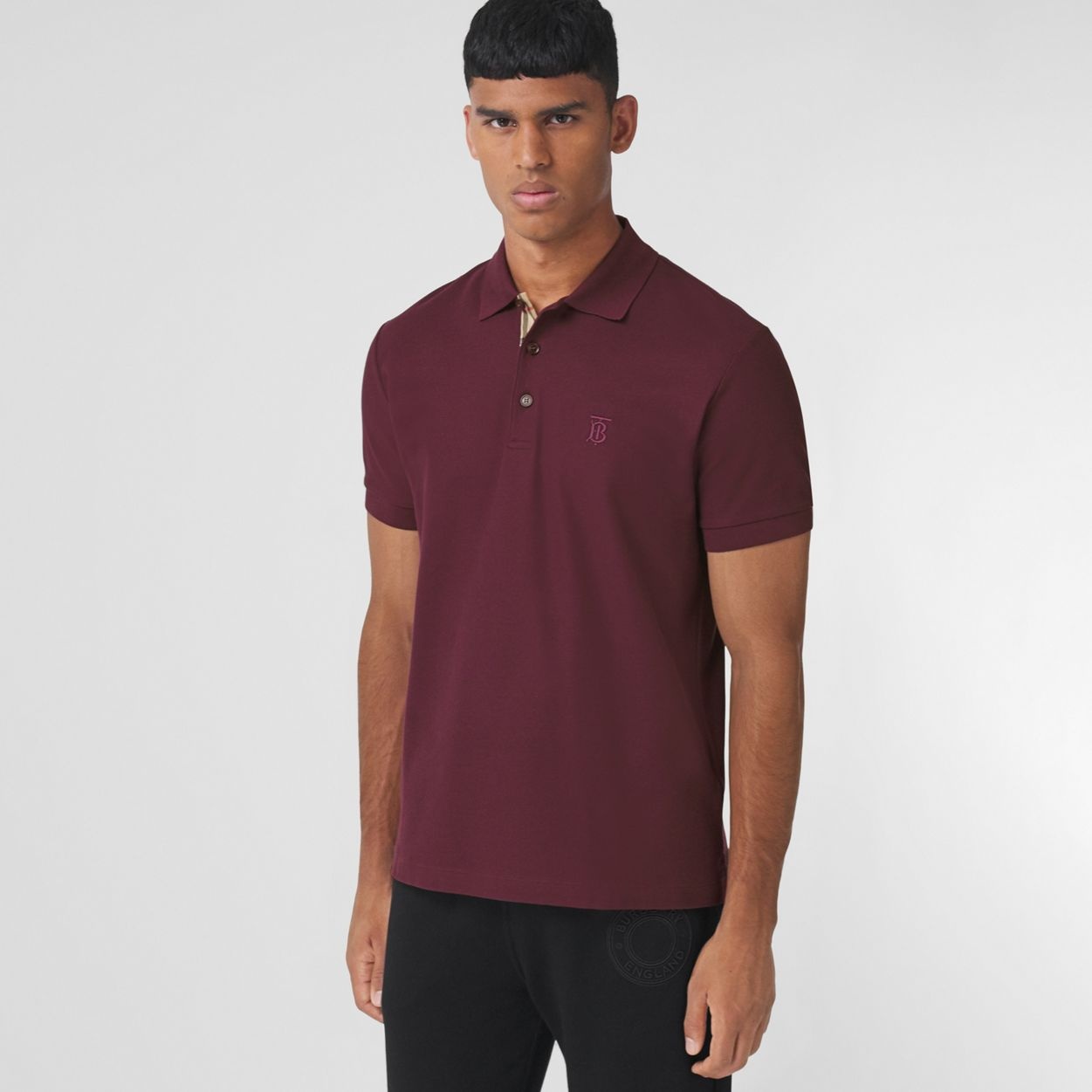 Monogram Motif Cotton Piqué Polo Shirt - 5