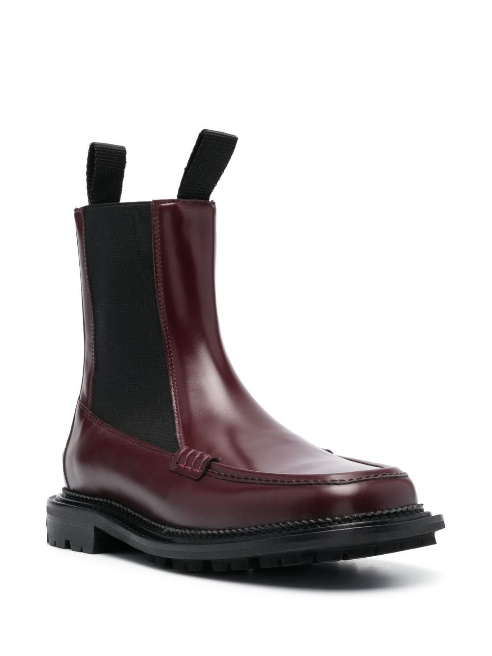 Side Gore ankle leather boots - 2