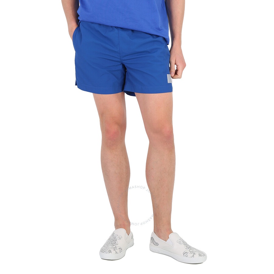 A Cold Wall Men's Volt Blue Essential Logo Patch Swim Shorts - 3