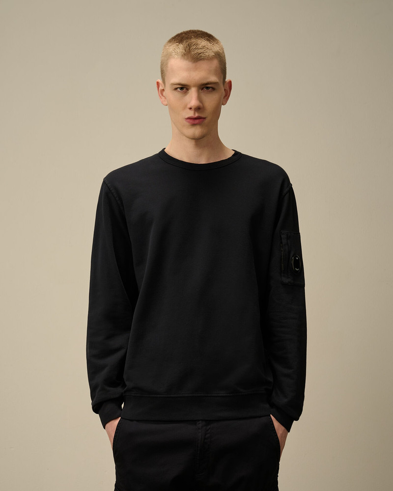 C.P. Company Light Fleece Crewneck Lens Sweatshirt outlook