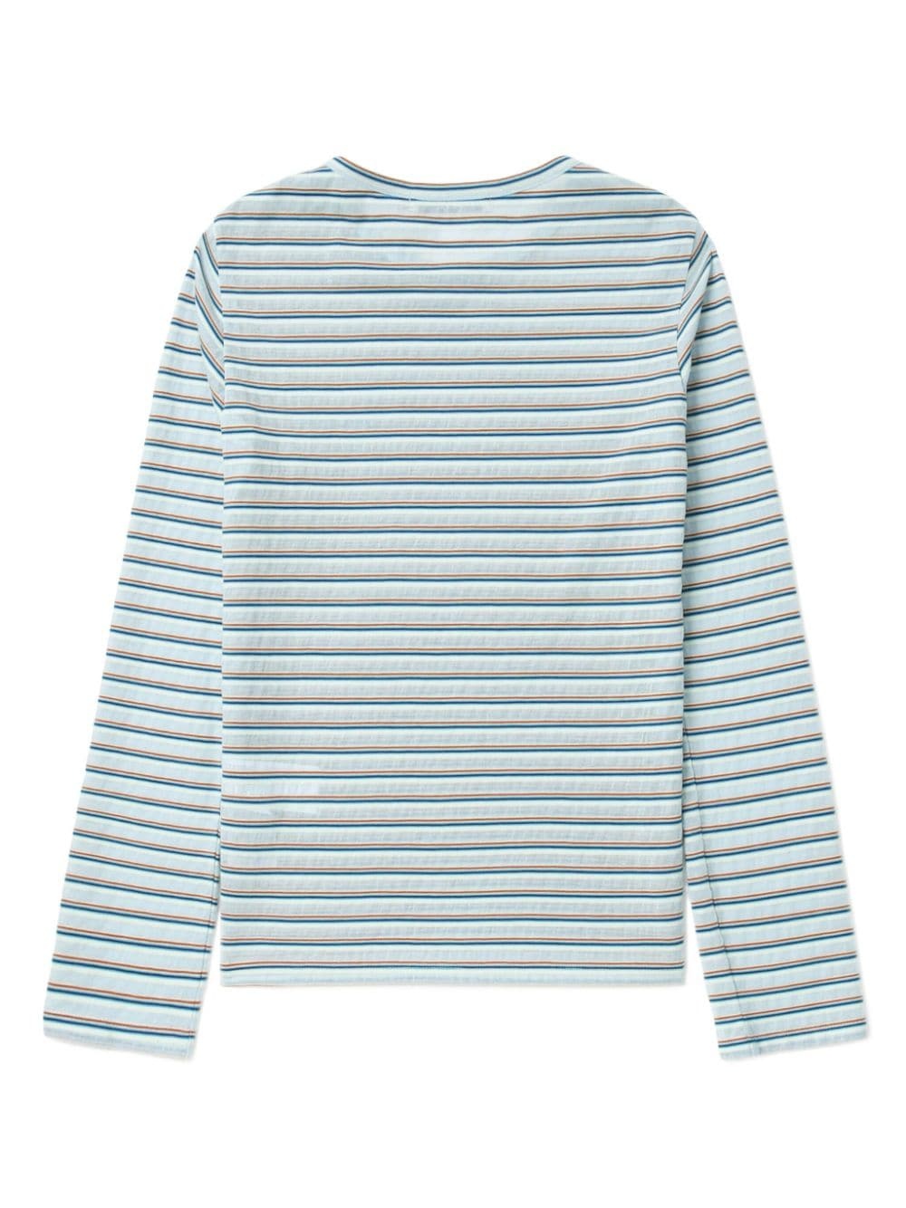 striped cotton-blend T-shirt - 6
