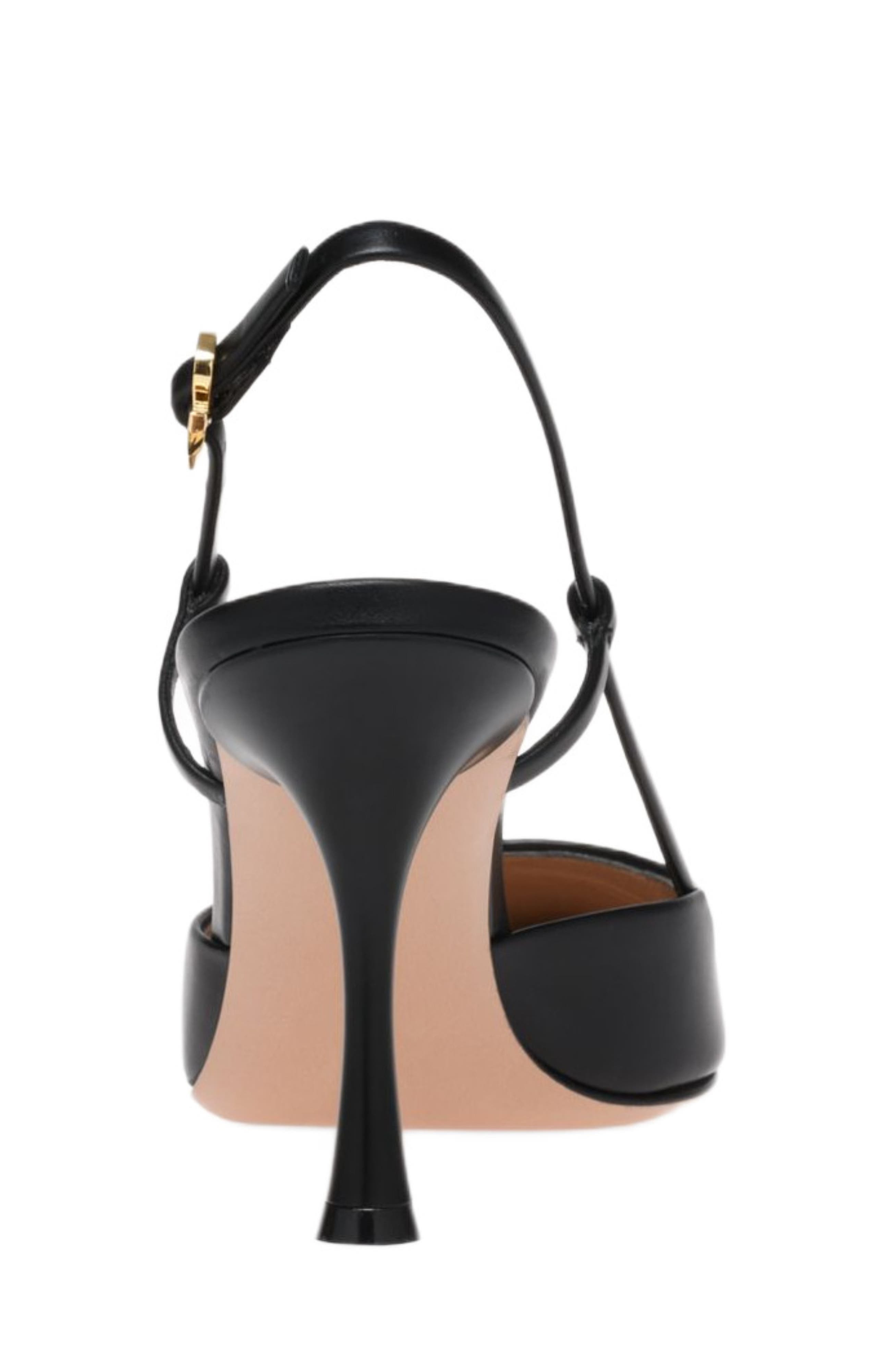 Gianvito Rossi Ascent Slingback in Black at Nordstrom - 4
