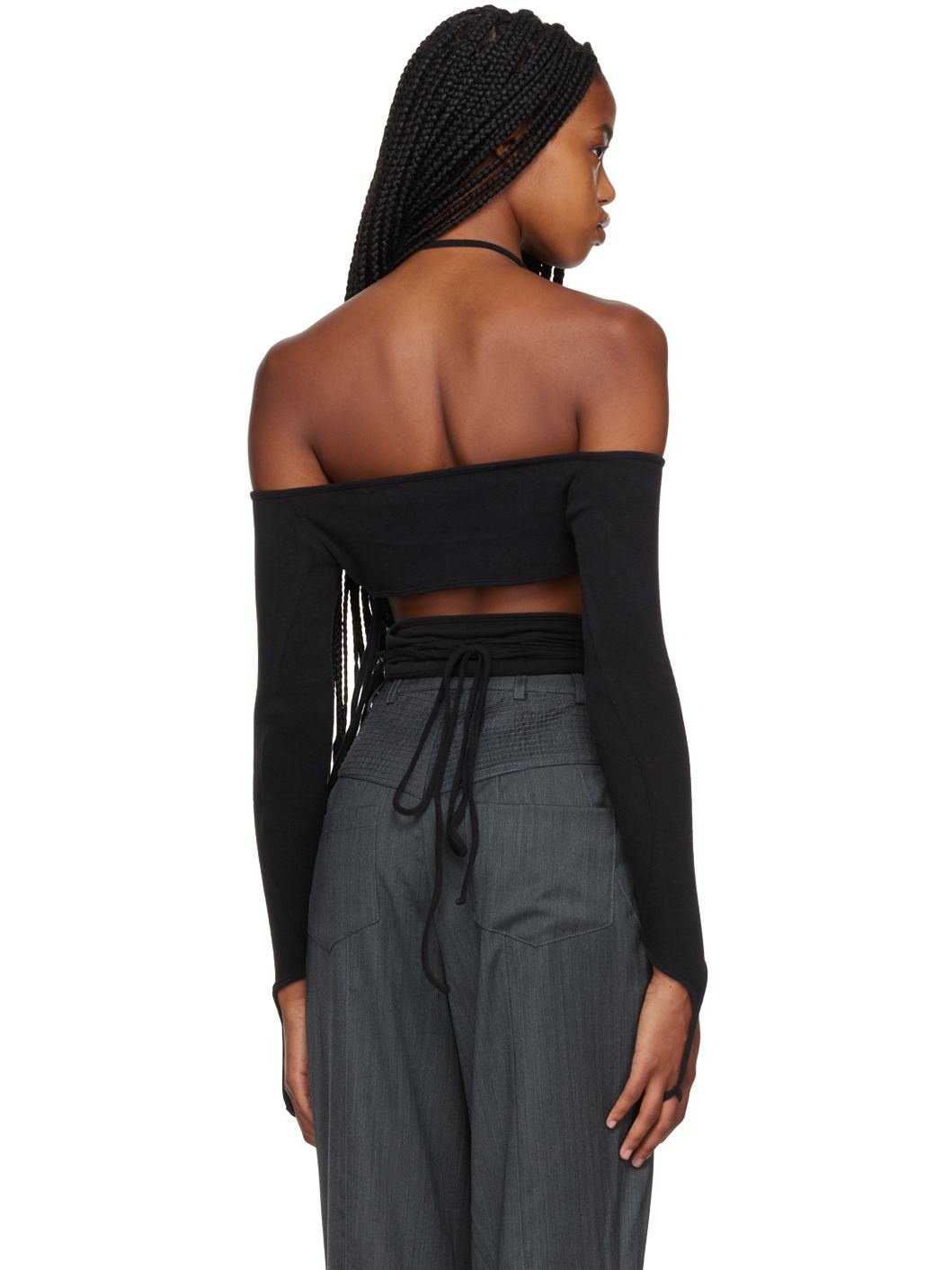 Black Angele Long Sleeve T-Shirt - 3