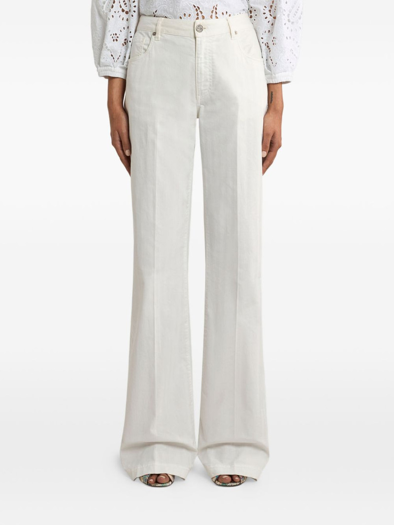 Etro Pegaso-embroidery cotton jeans outlook