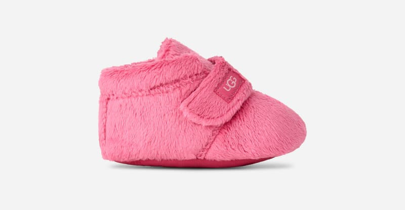 ® Infants' Bixbee Terry Cloth Bootie in Pink Bloom 1