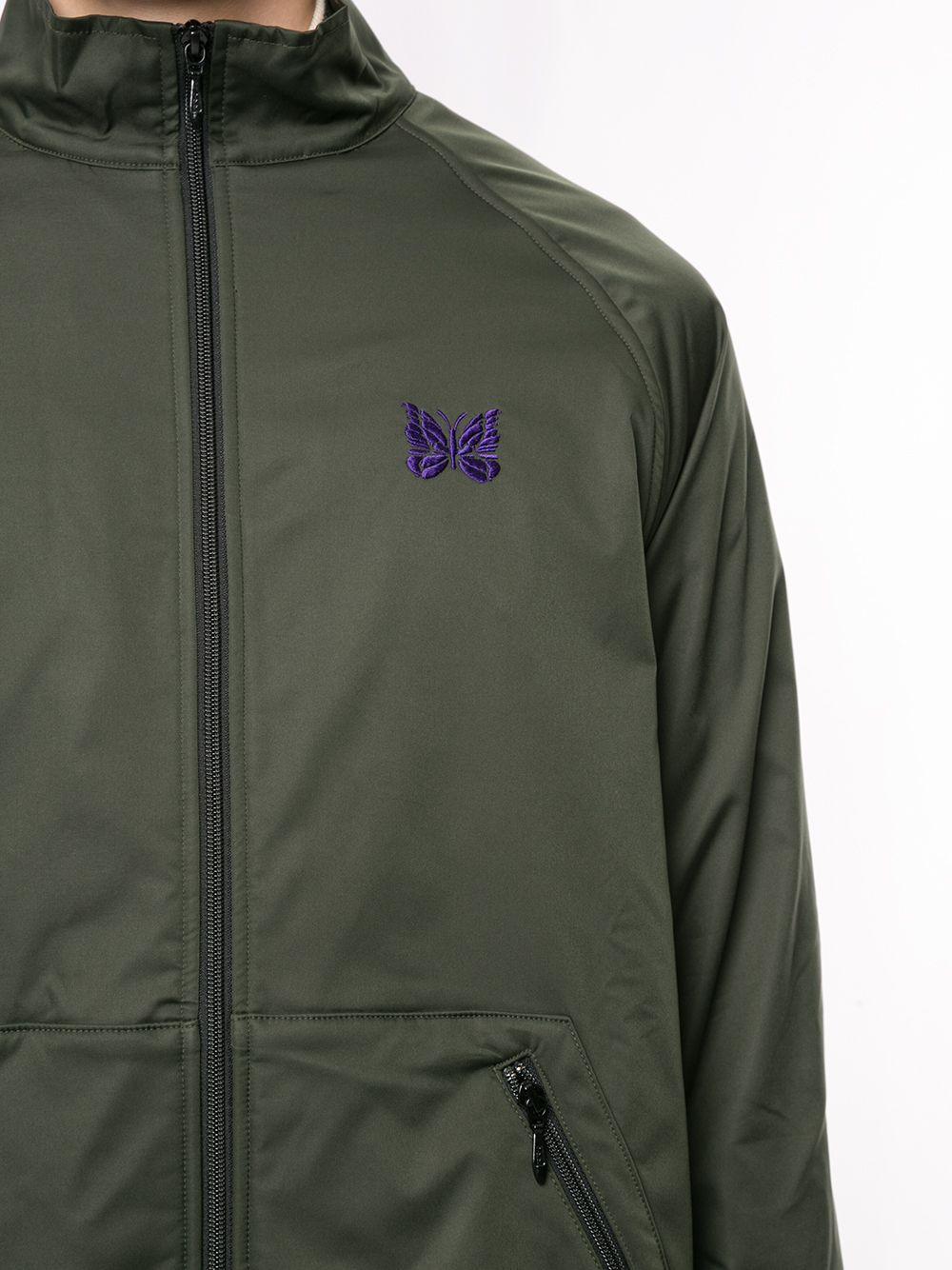 butterfly embroidered lightweight jacket - 5