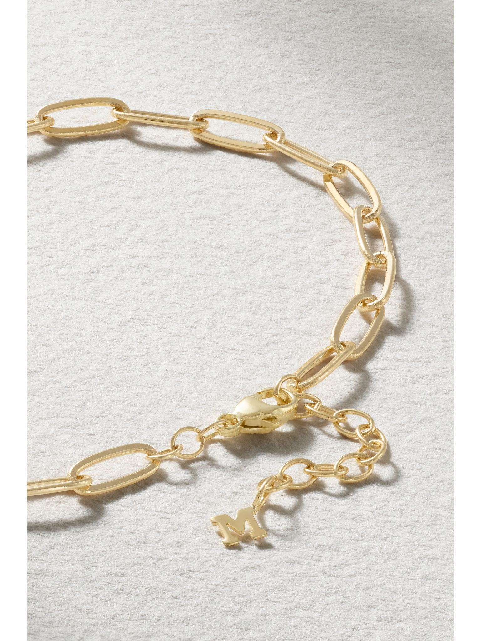 Paperclip Chain 14-karat gold bracelet Gold - 3