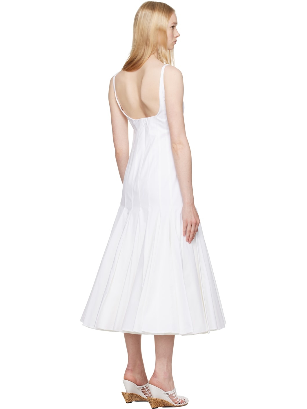 White La Croisière 'The Agave' Midi Dress - 3