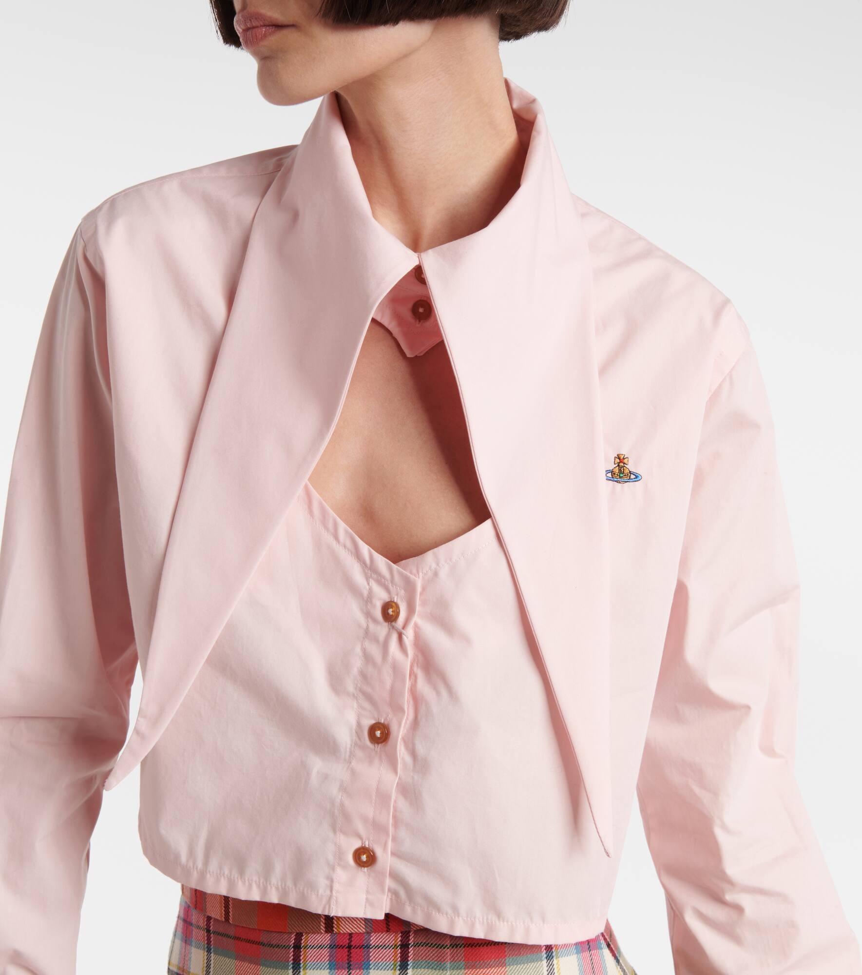 Cut Off Heart cotton shirt - 4