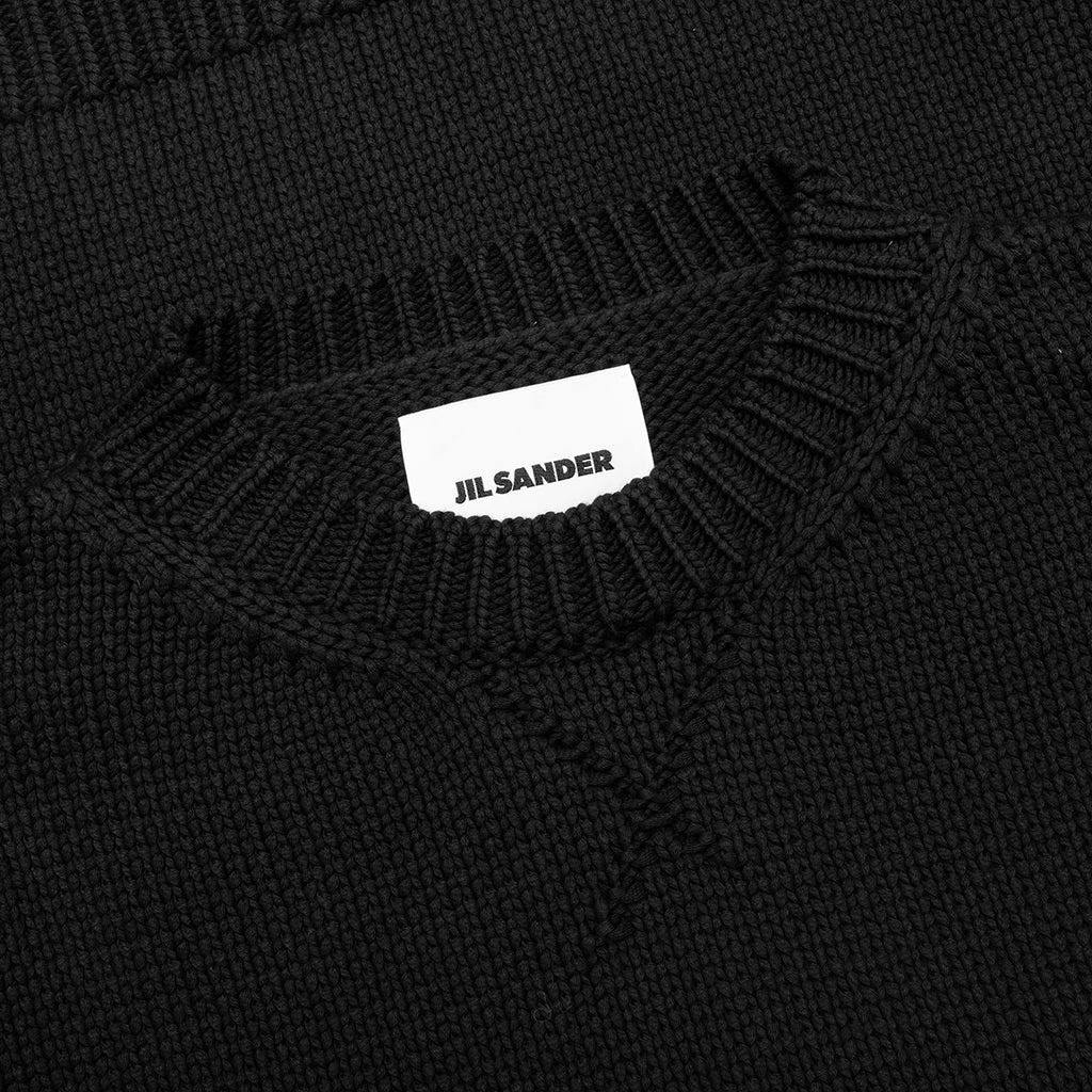 BOYFRIEND LOOSE FIT SWEATER - BLACK - 3