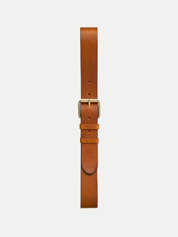 Pedersson Leather Belt Toffee Brown - 1