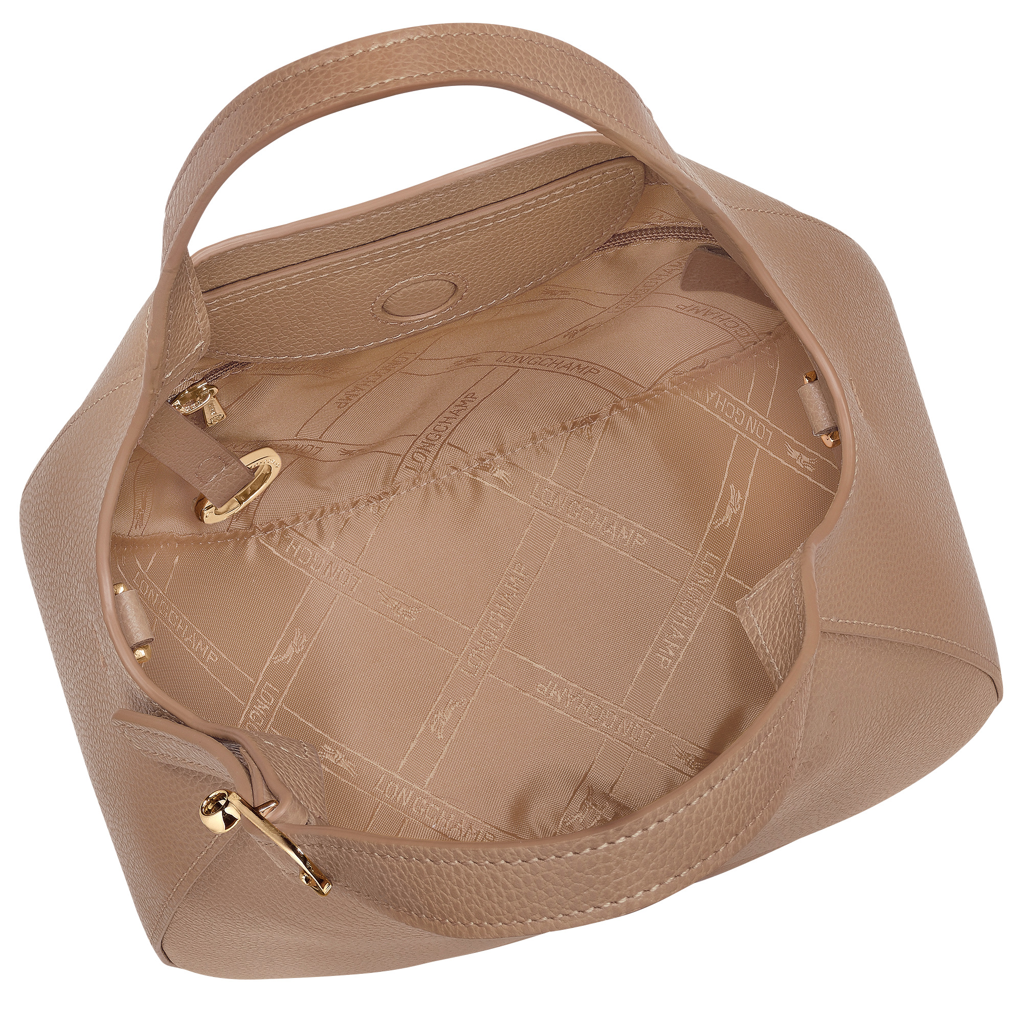 Le Foulonné S Handbag Biscuit - Leather - 5