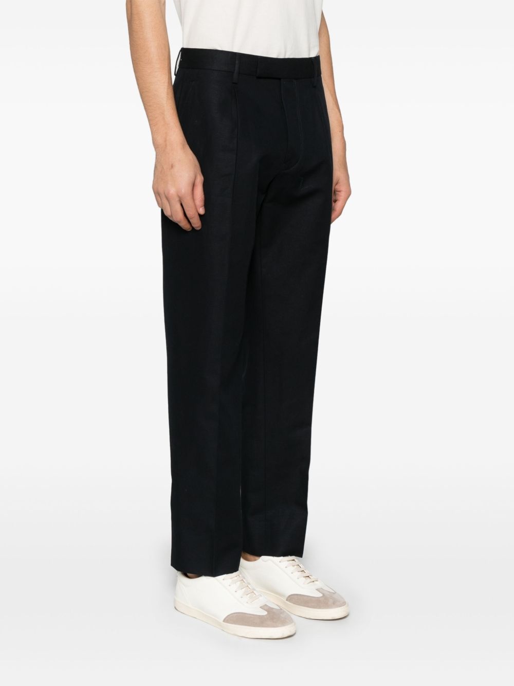 pleat-detail trousers - 3