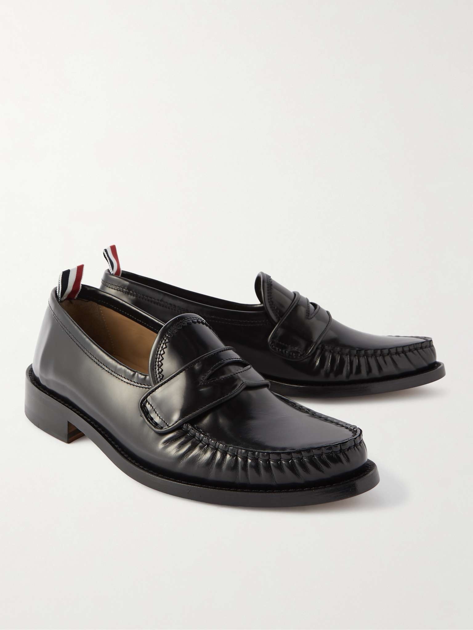 Varsity Patent-Leather Penny Loafers - 4