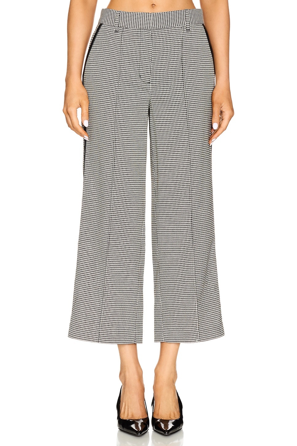 Miki Cropped Button Hem Pant - 2