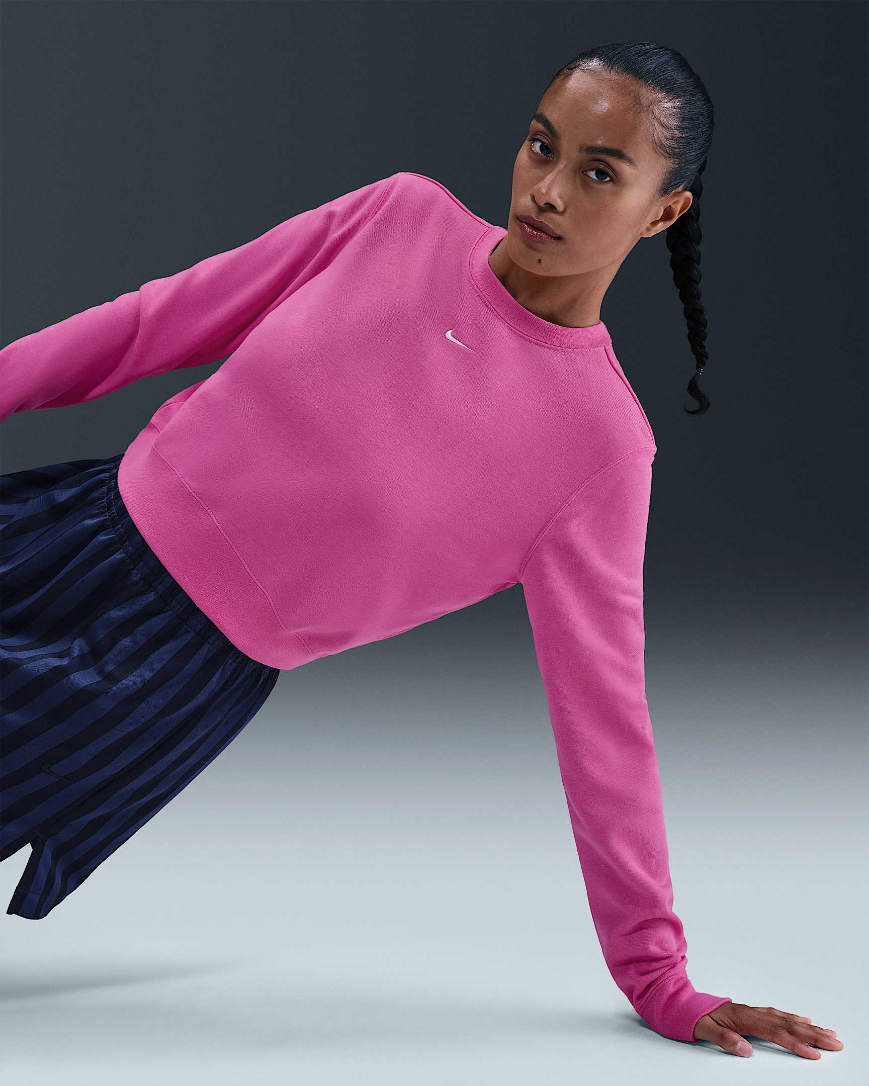 Nike Sportswear Chill Terry Women's Crew-Neck French Terry Sweatshirt - 3