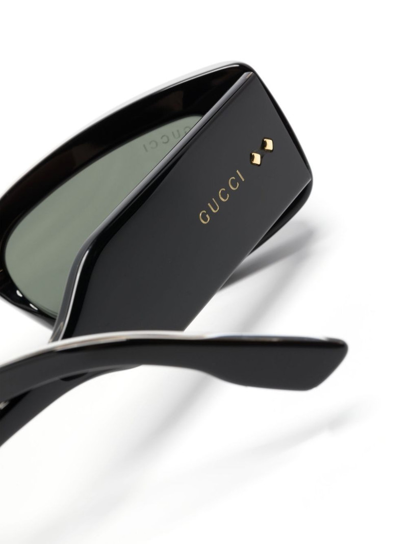 lens-decal rectangle-frame sunglasses 3