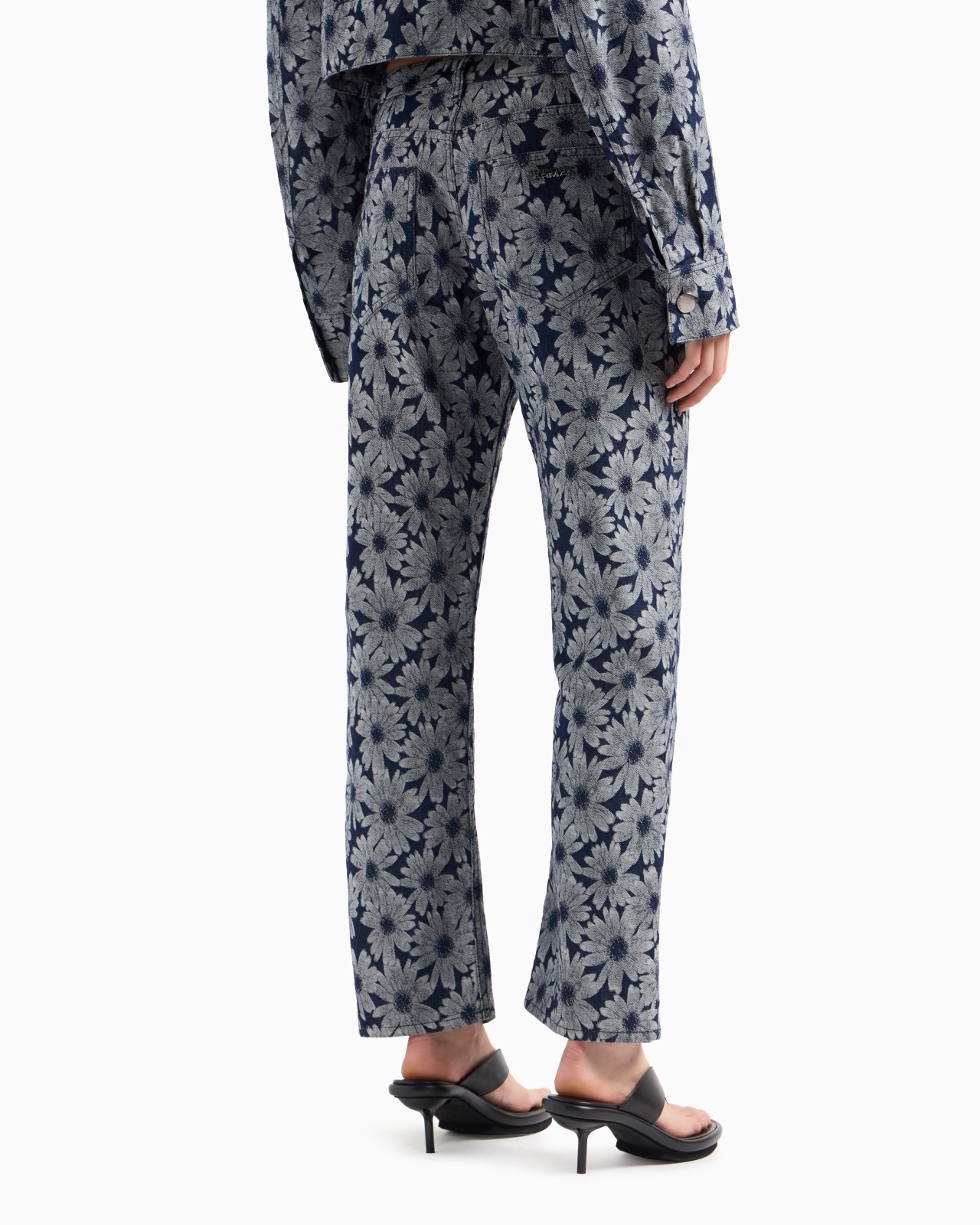 DENIM JEANS WITH ALL-OVER JACQUARD DAISIES FROM THE PEACE CAPSULE COLLECTION - 3