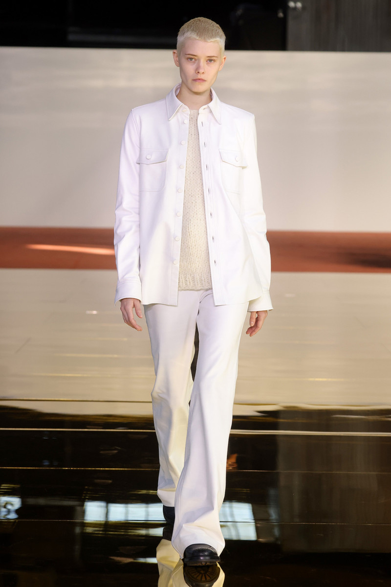 GABRIELA HEARST John Austin Top in White Leather outlook
