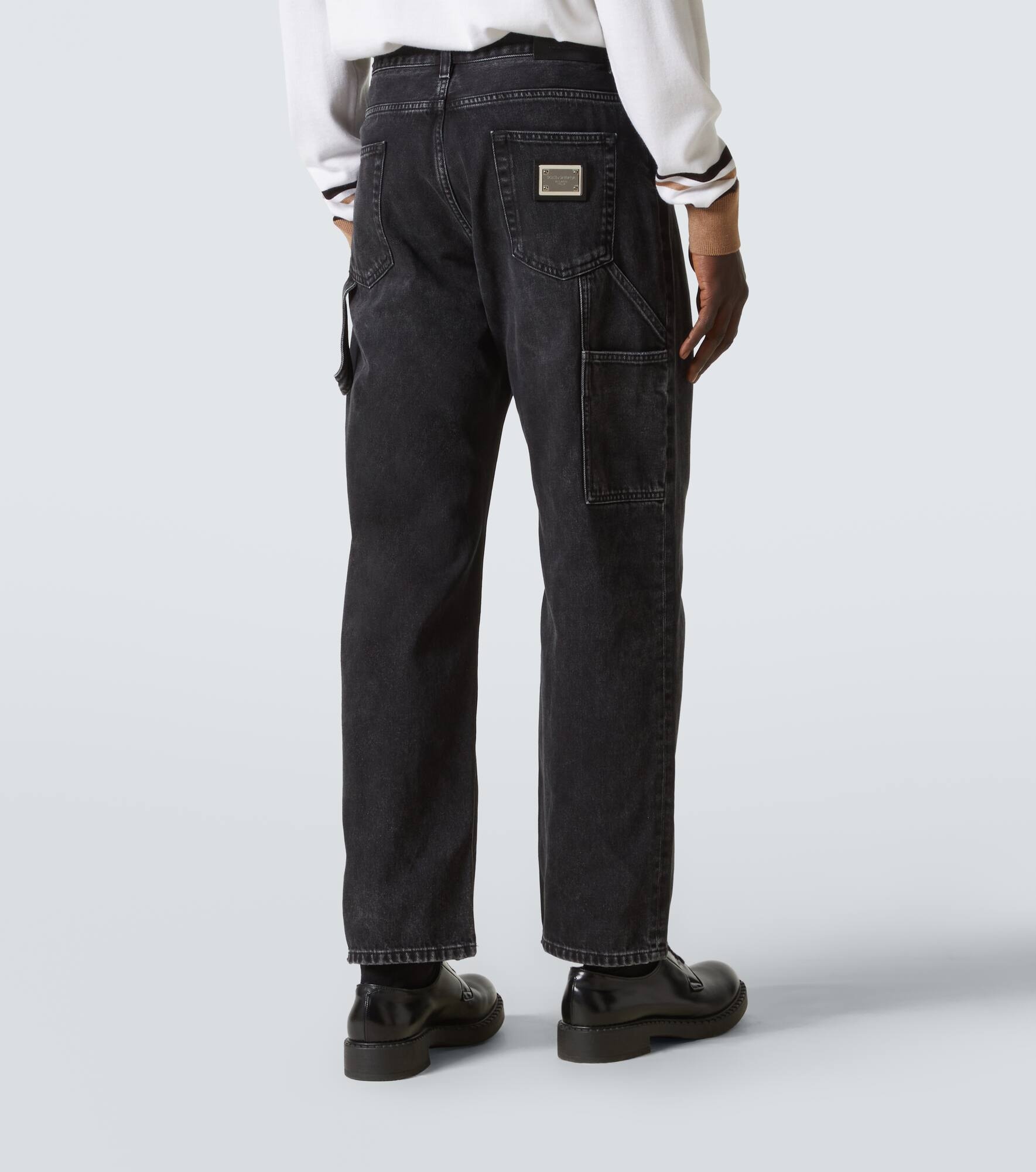 Mid-rise straight jeans - 4