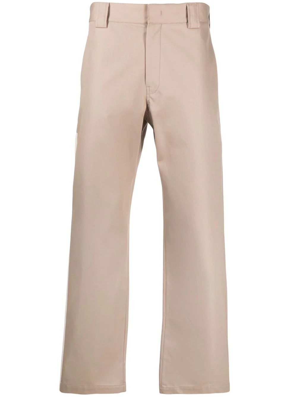 contrasting panel detail trousers - 1