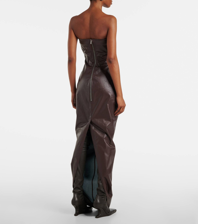 Denim bustier gown 3