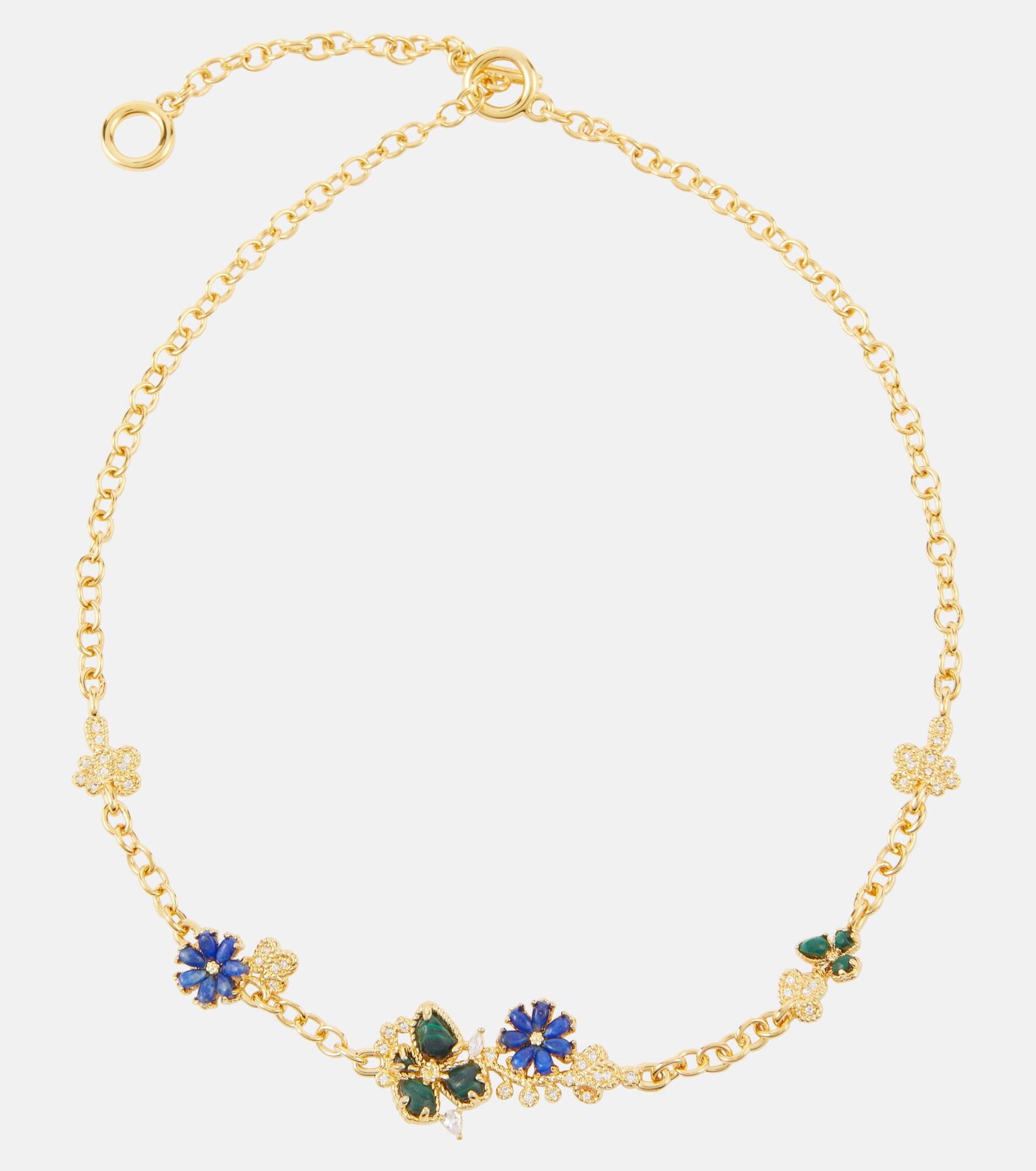 Bloom gold-plated chain necklace - 1